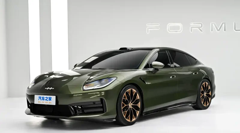Fangchengbao Formula S electric sedan at Beijing Auto Show 2026