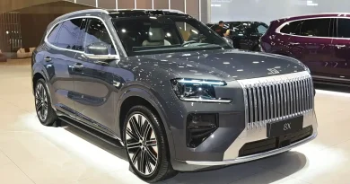 ZEEKR 8X front view with C-shaped headlights and grille