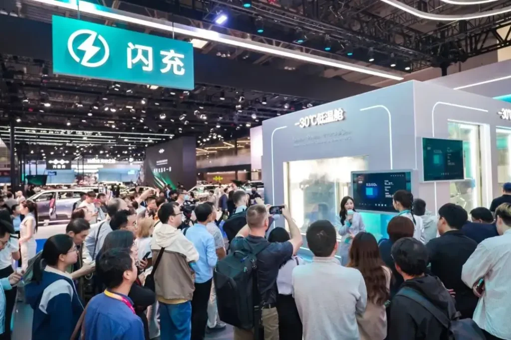 BYD electric vehicles lineup at Beijing Auto Show 2026 with advanced EV technology
