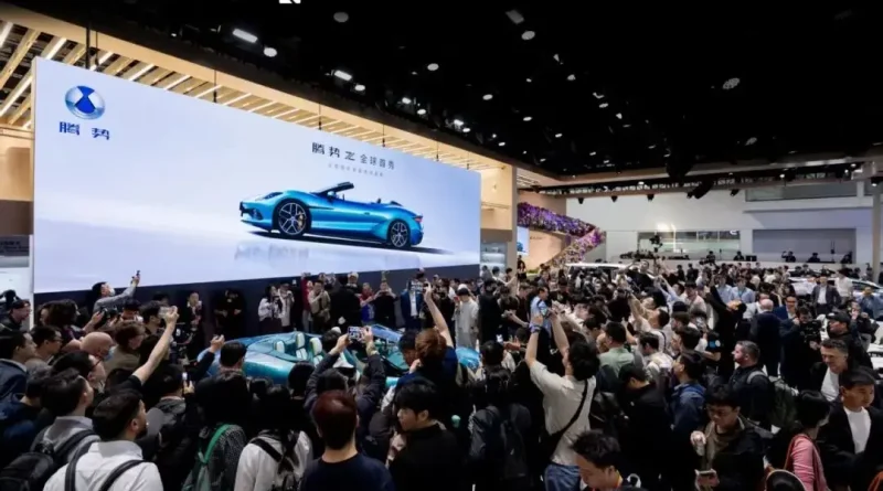 BYD electric vehicles lineup at Beijing Auto Show 2026 with advanced EV technology