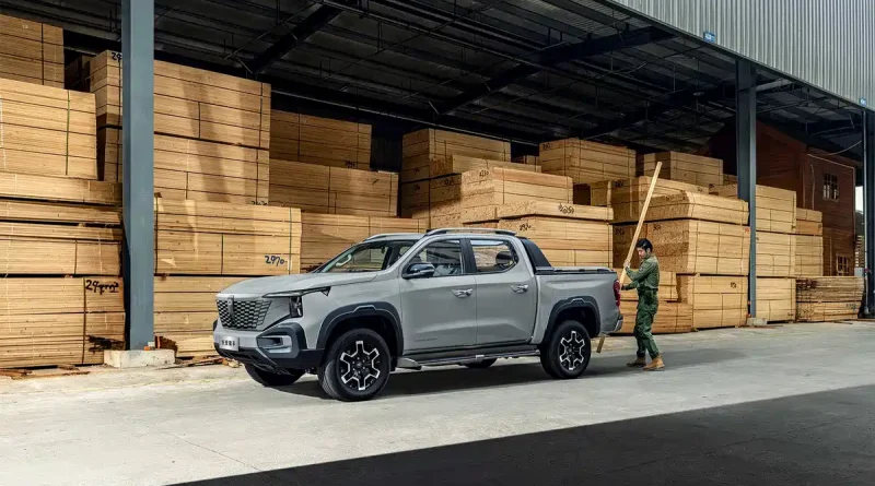 2026 Changan Hunter K50 crew cab side profile matte roll bar