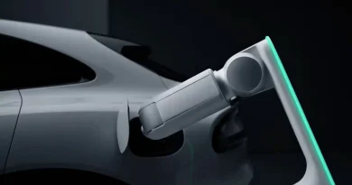 "Xiaomi robotic charging arm automatically plugging into an electric vehicle at home"